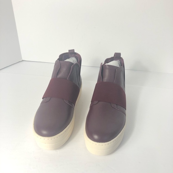 J Brand Retro Slip On Leather Platform Maroon Boot. Rare and Classy - Picture 4 of 9